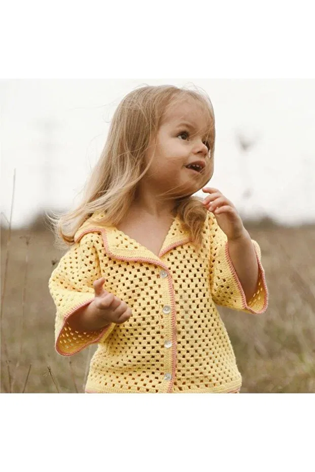 Детская рубашка для мальчиков хлопковая Organic Cotton Rainbow Bienvenu Baby, Sarı