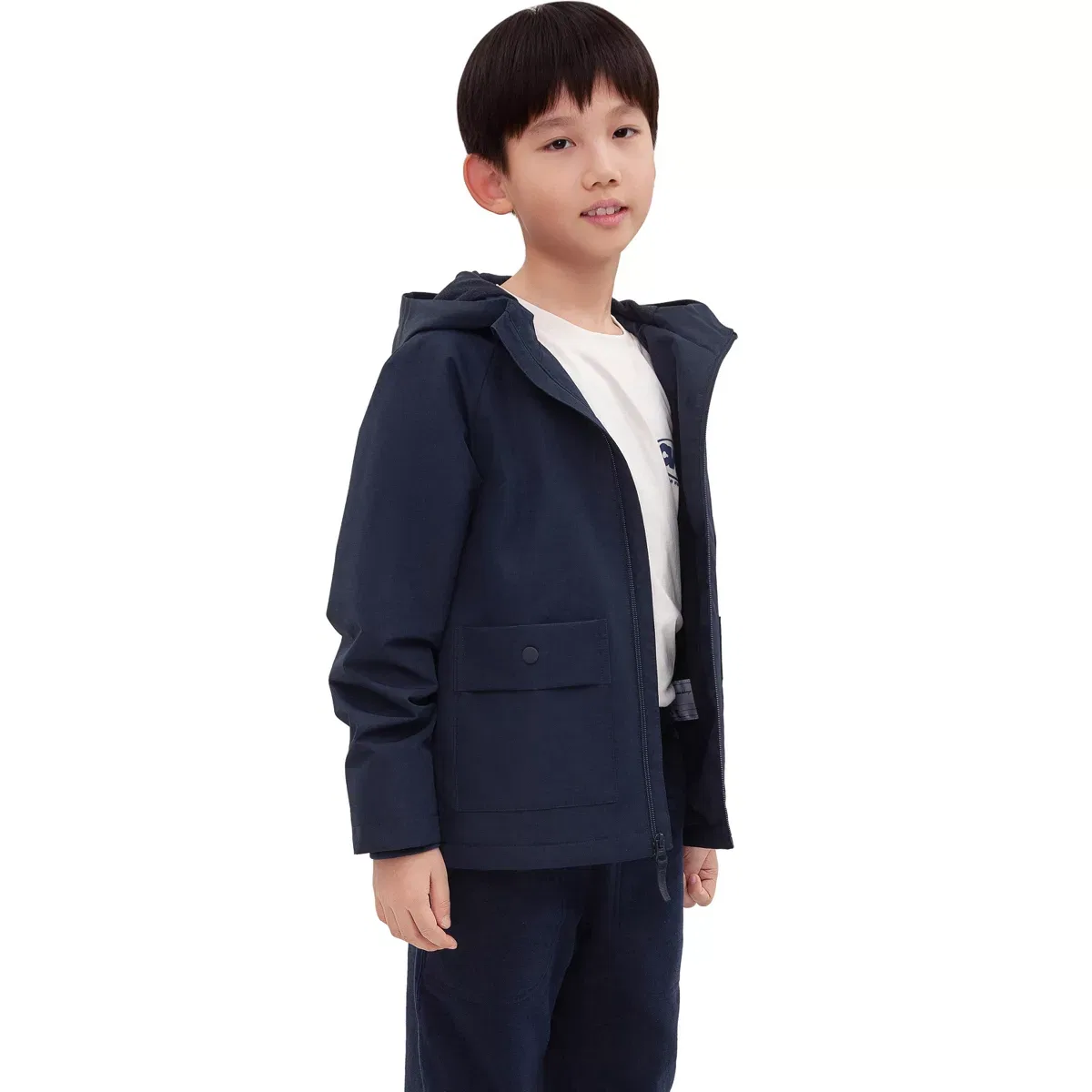 Детская куртка для мальчиков ветрозащитная Rokka&Rolla Ripstop Windbreaker Deluxe Jacket, Navy — фото 4