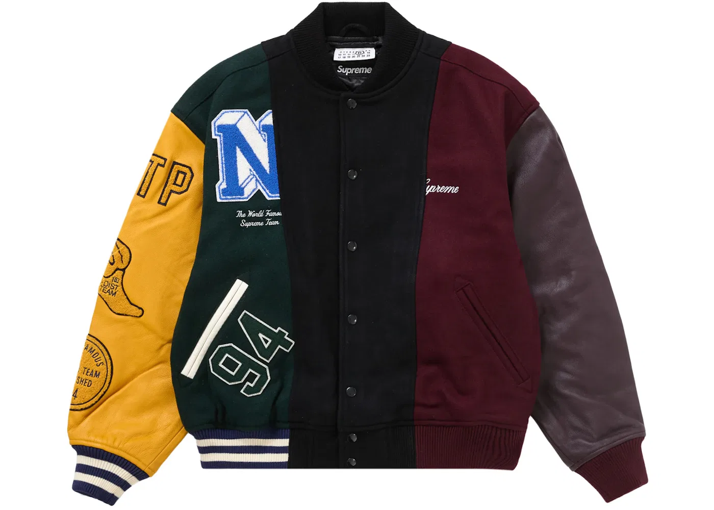 Мужская куртка-бомбер с контрастными рукавами Jacket Supreme, Multicolor