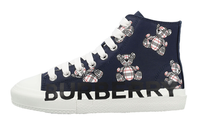 

Детские кроссовки для скейтбординга Kids High-top University Blue/White/Black Burberry