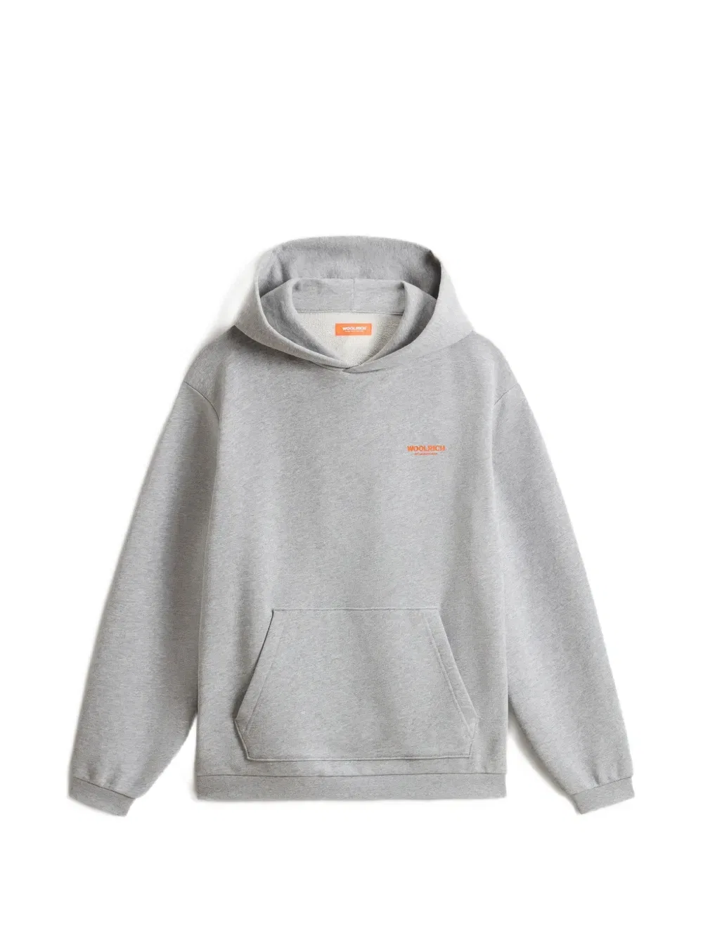 Хлопковая толстовка с логотипом Woolrich, серый