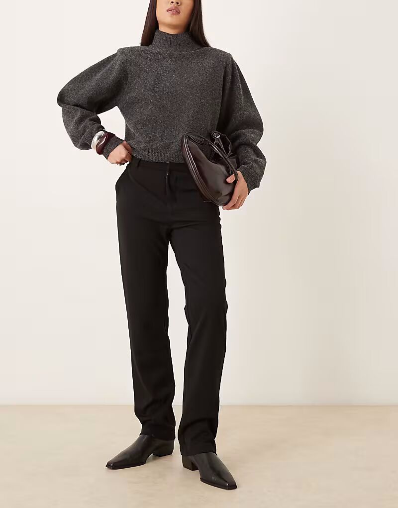 

Повседневные брюки прямого кроя черного цвета Jdy