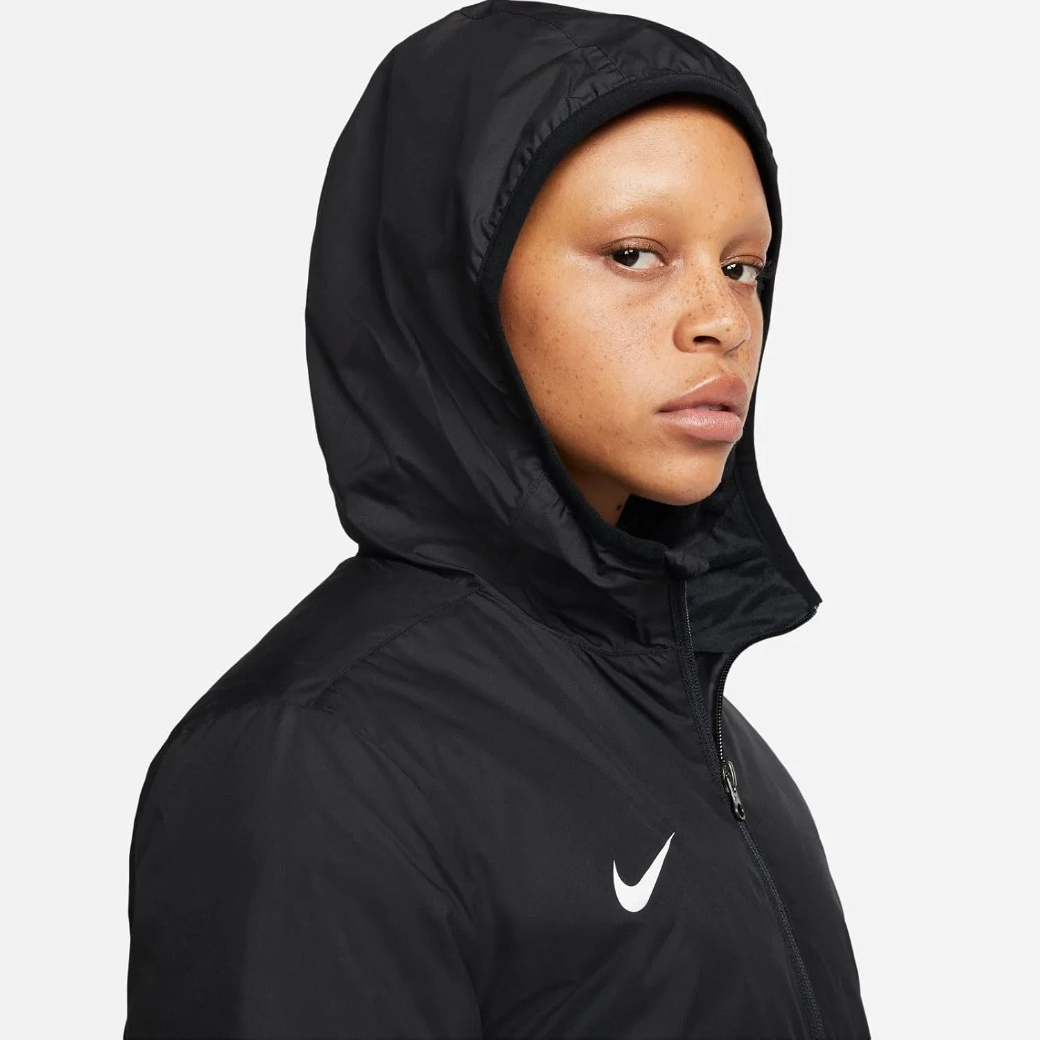 Зимняя куртка Nike Team Park 20, Black / White, женская — фото 4