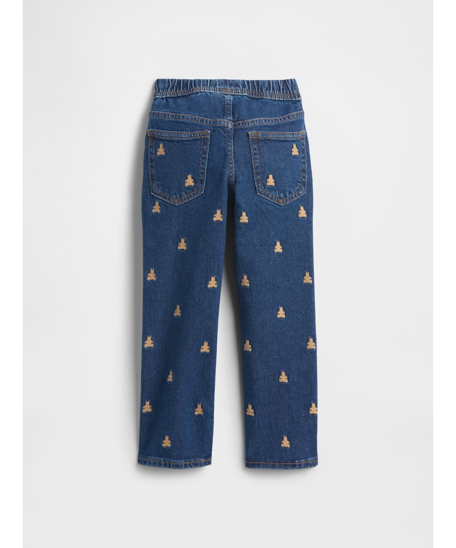 Джинсы babyGap Pull-On Original Straight Denim Gap, MEDIUM_WASH — фото 2