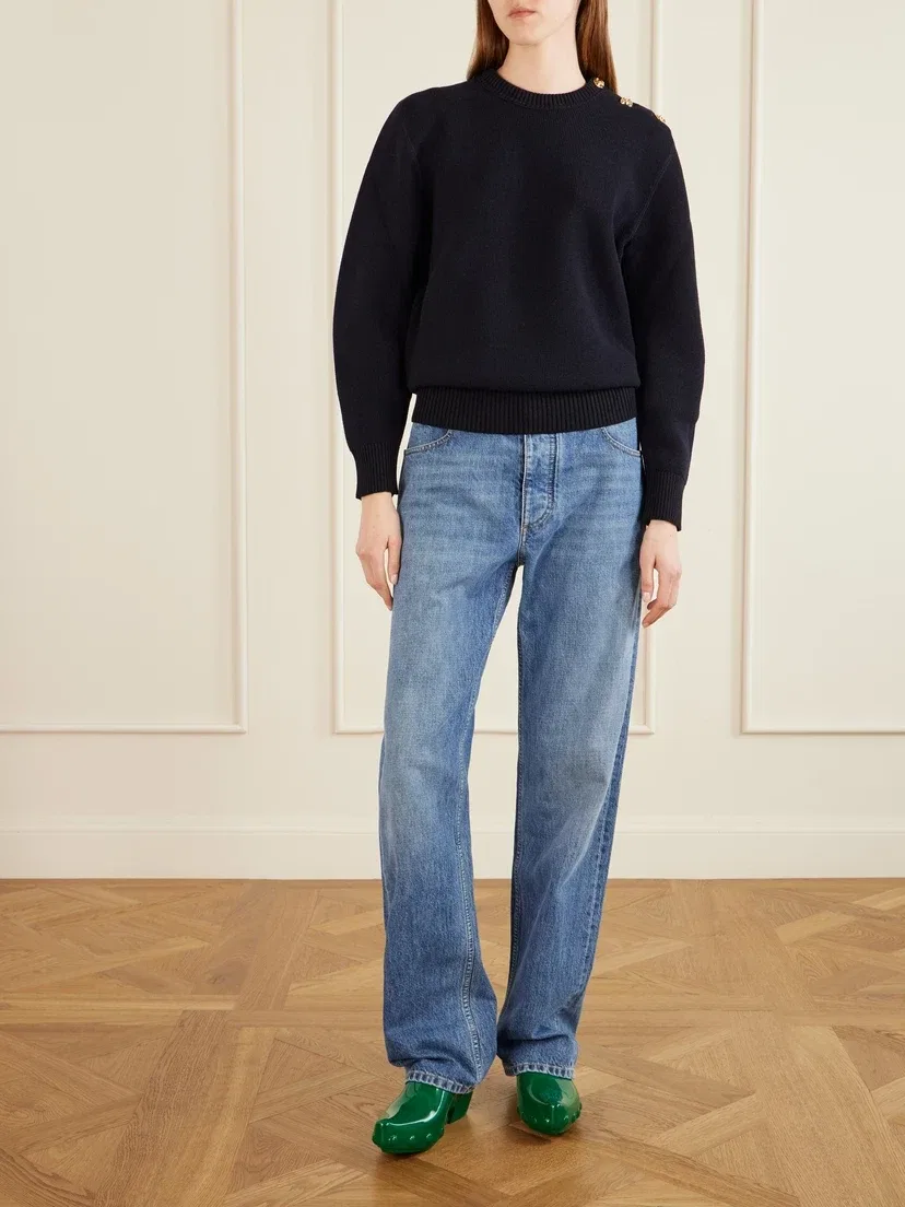 Мюли из каучука с заклепками BOTTEGA VENETA, бирюзовый — фото 4