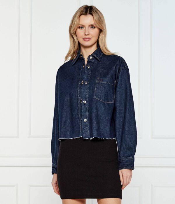 

Джинсовая куртка Cropped fit Tommy Jeans, синий