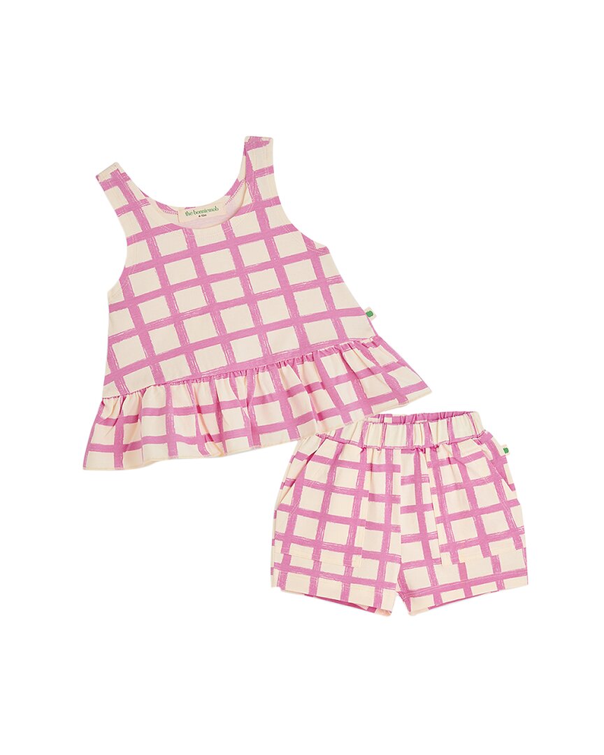 

Комплект Bonnie Mob с топом и шортами в оборках The bonnie mob, розовый