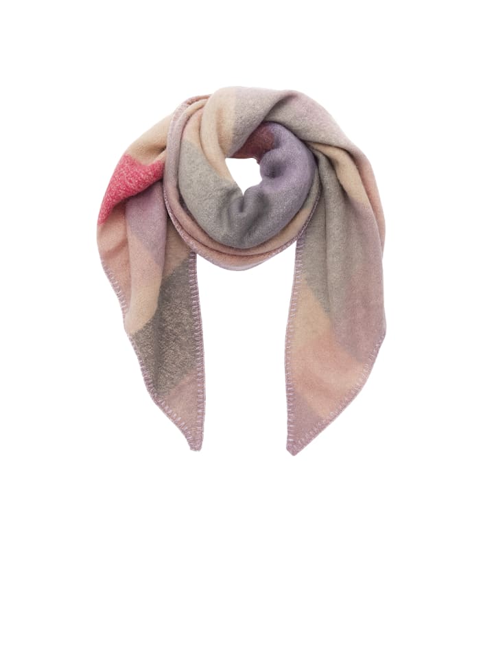 

Модный шарф из нежной ткани со стильным узором фиолетового цвета. Faera