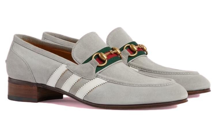 Лоферы Adidas X «Серая замша» Gucci — фото 3