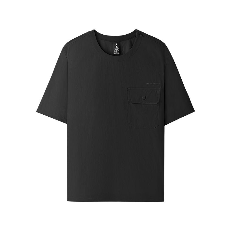 

Skechers Футболка SKECHLUXE SS25 мужская Midnight Black, Черный, Skechers Футболка SKECHLUXE SS25 мужская Midnight Black