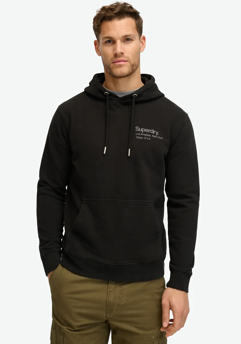 

Толстовка с капюшоном Superdry "CORE LOGO CITY LOOSE HOOD", черный
