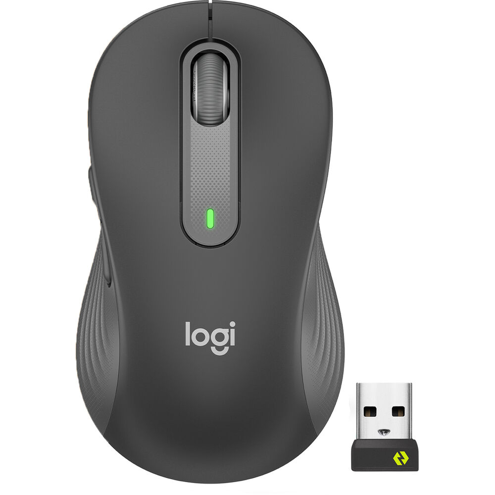

Большая беспроводная мышь Logitech Signature M650 для бизнеса (графит)