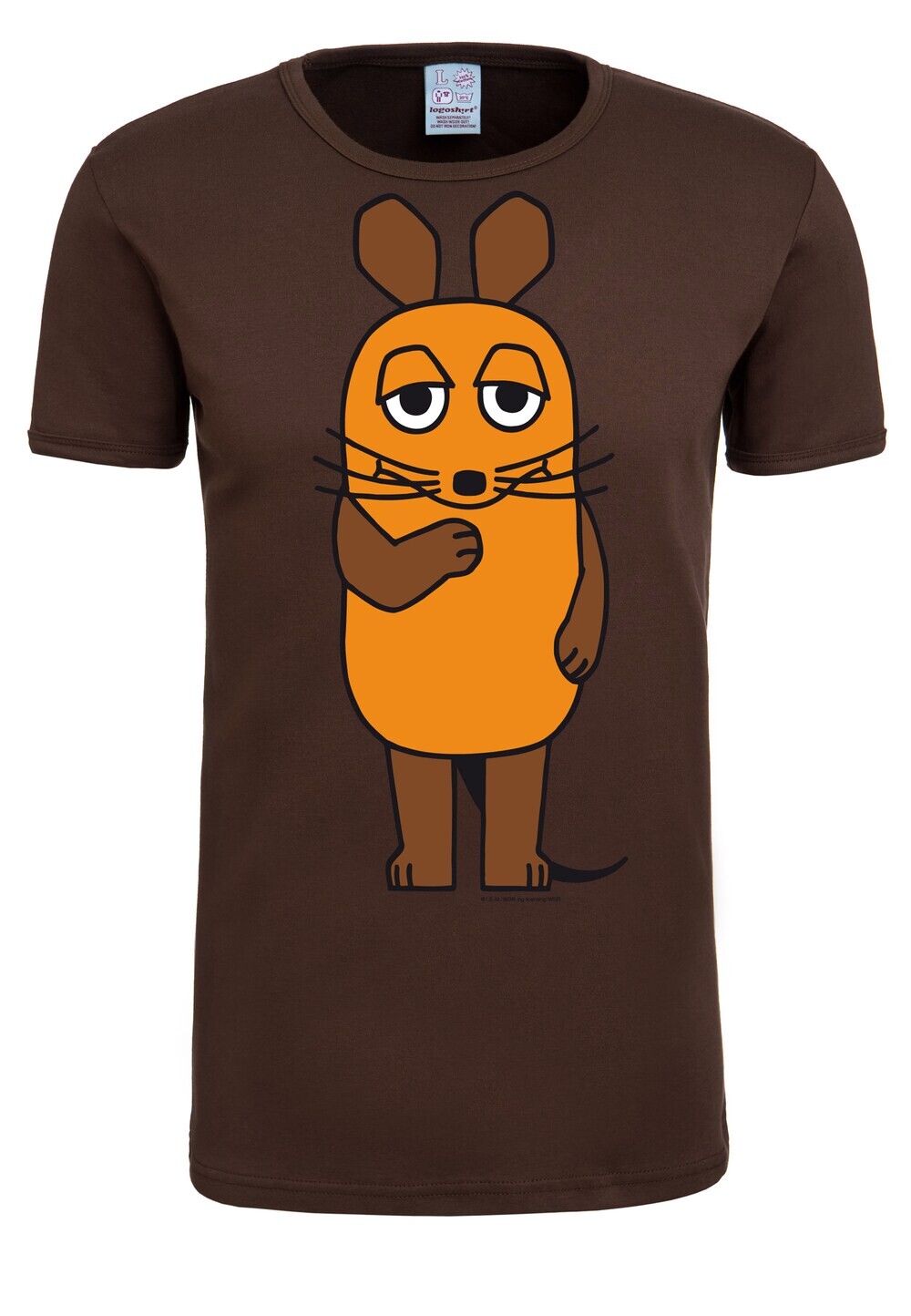 

Рубашка LOGOSHIRT Die Sendung mit der Maus, темно коричневый