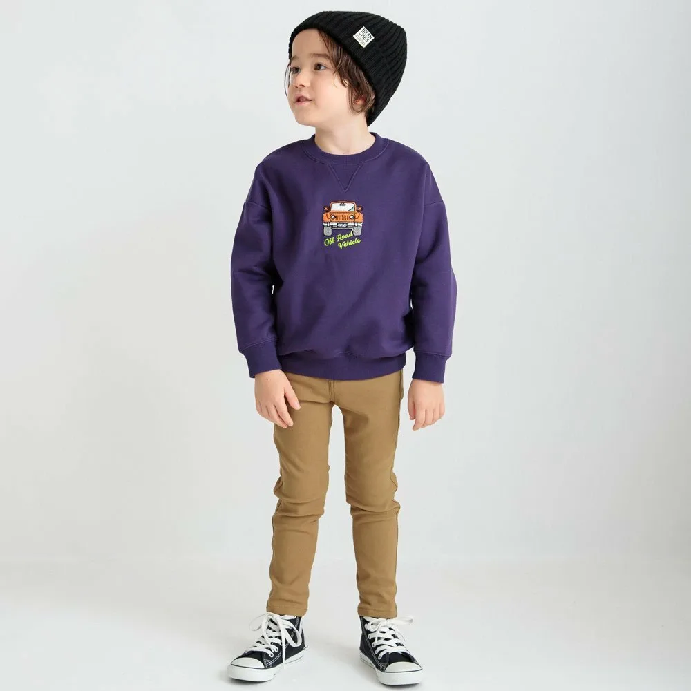 Толстовка с автомобильным рисунком на флисовой подкладке Branshes, purple — фото 4