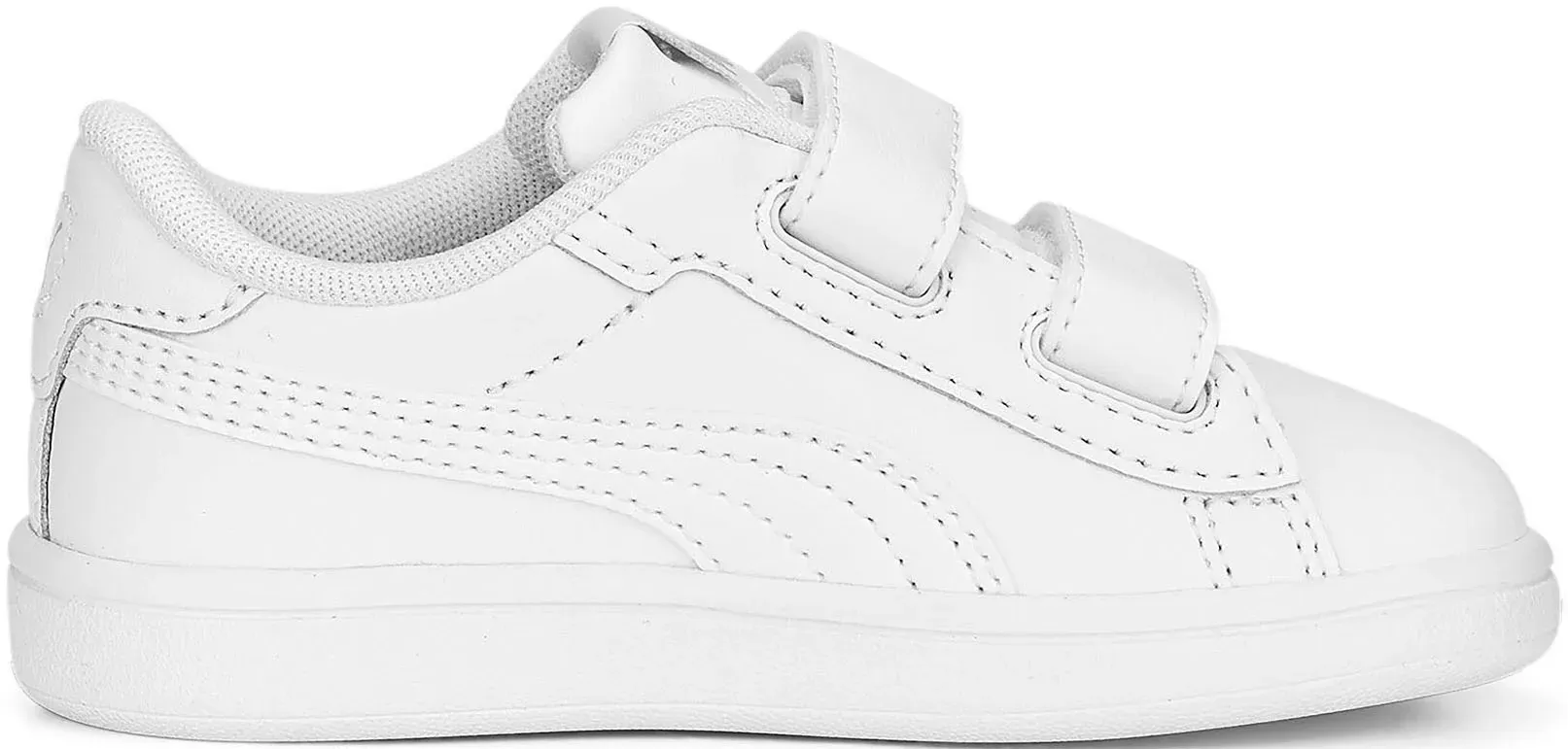 Кроссовки PUMA "SMASH 3.0 L V INF", для малышей на застежке-липучке, цвет Puma White-Cool Light Gray — фото 3