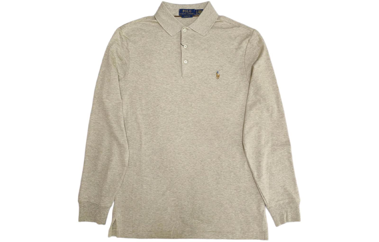 Поло Ralph Lauren Мужская Бежевая Футболка — фото 2