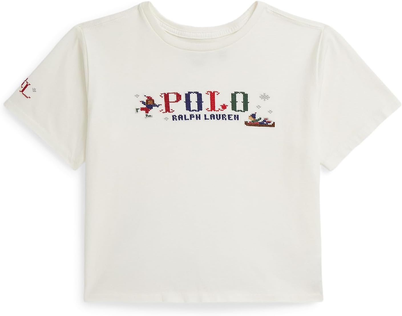 

Футболка свободного кроя из хлопкового джерси с логотипом Polo Ralph Lauren Kids, Nevis