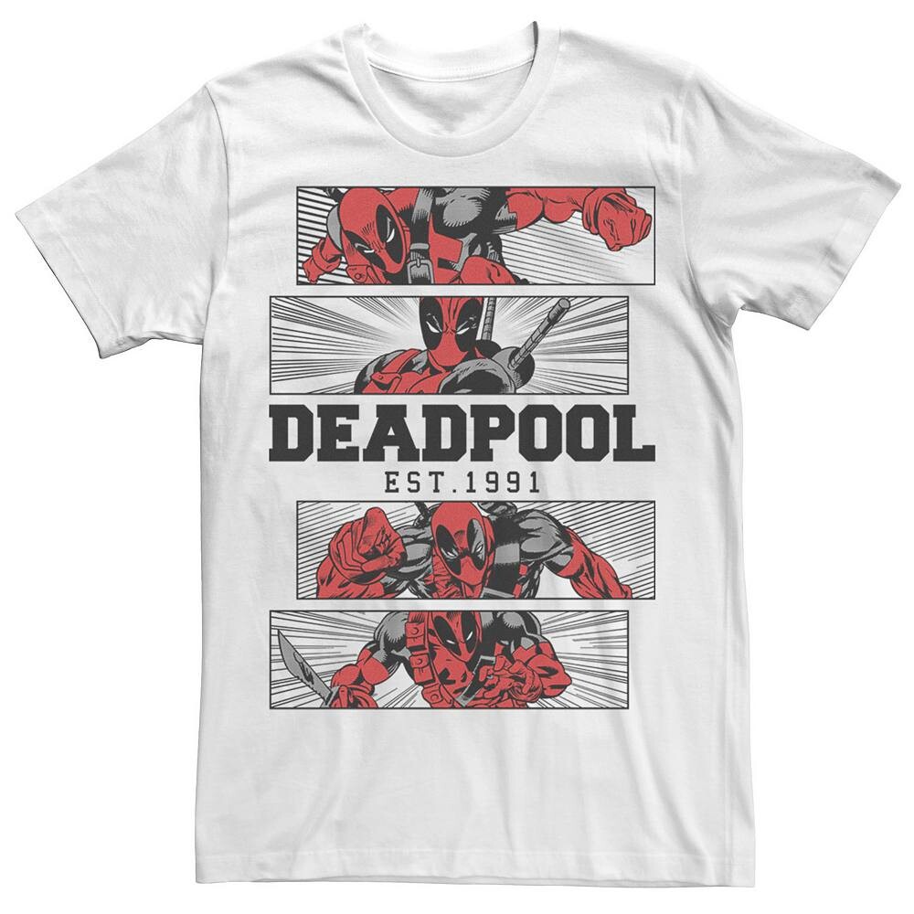 

Мужской Marvel Deadpool 30th Est. 1991 г. ПанноФутболка Licensed Character, белый