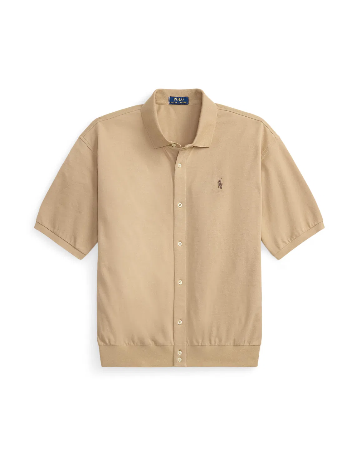 Рубашка Polo Ralph Lauren прямого кроя на пуговицах, цвет хаки