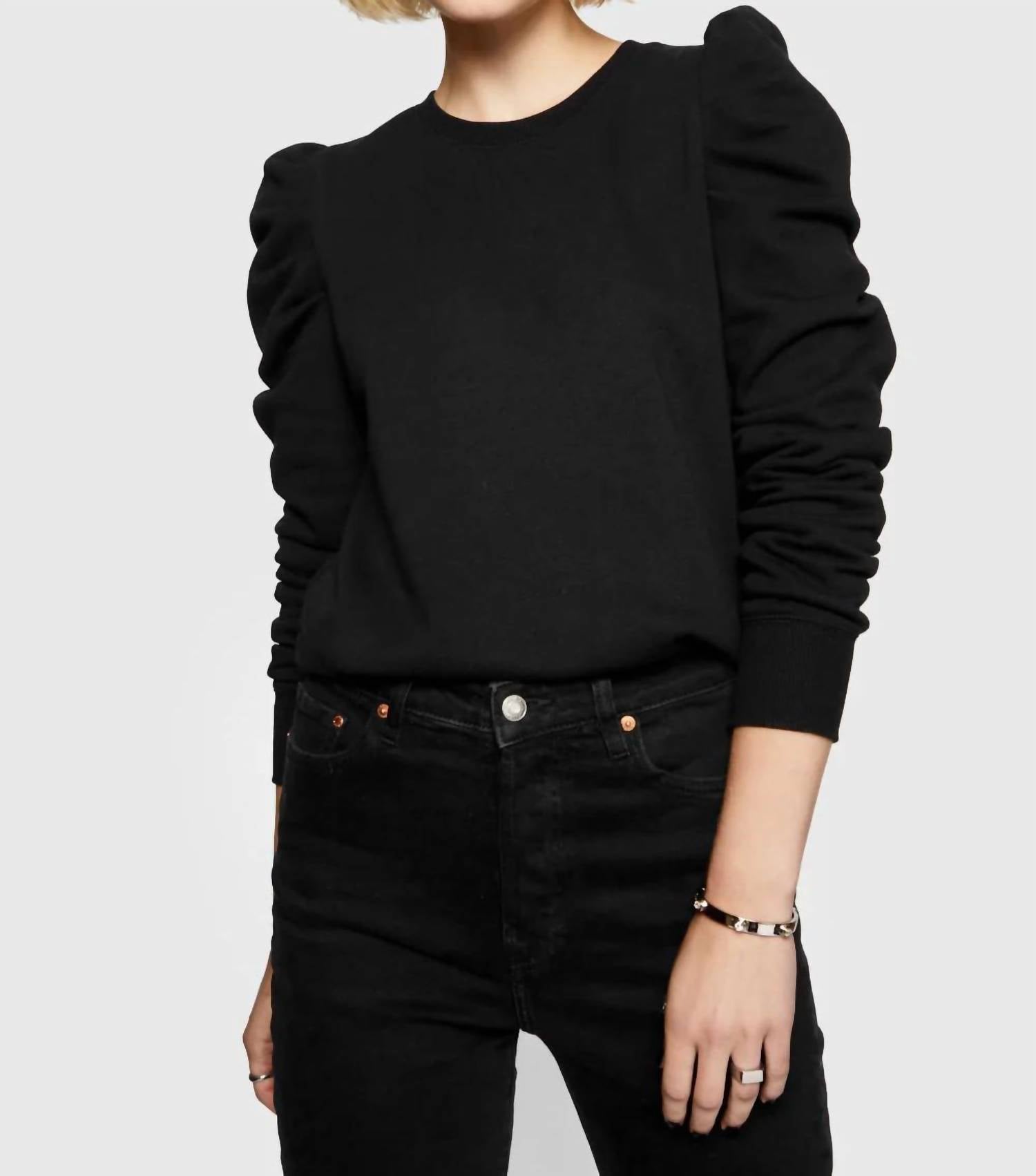 

Толстовка Janine с длинным рукавом, черная Rebecca Minkoff, черный