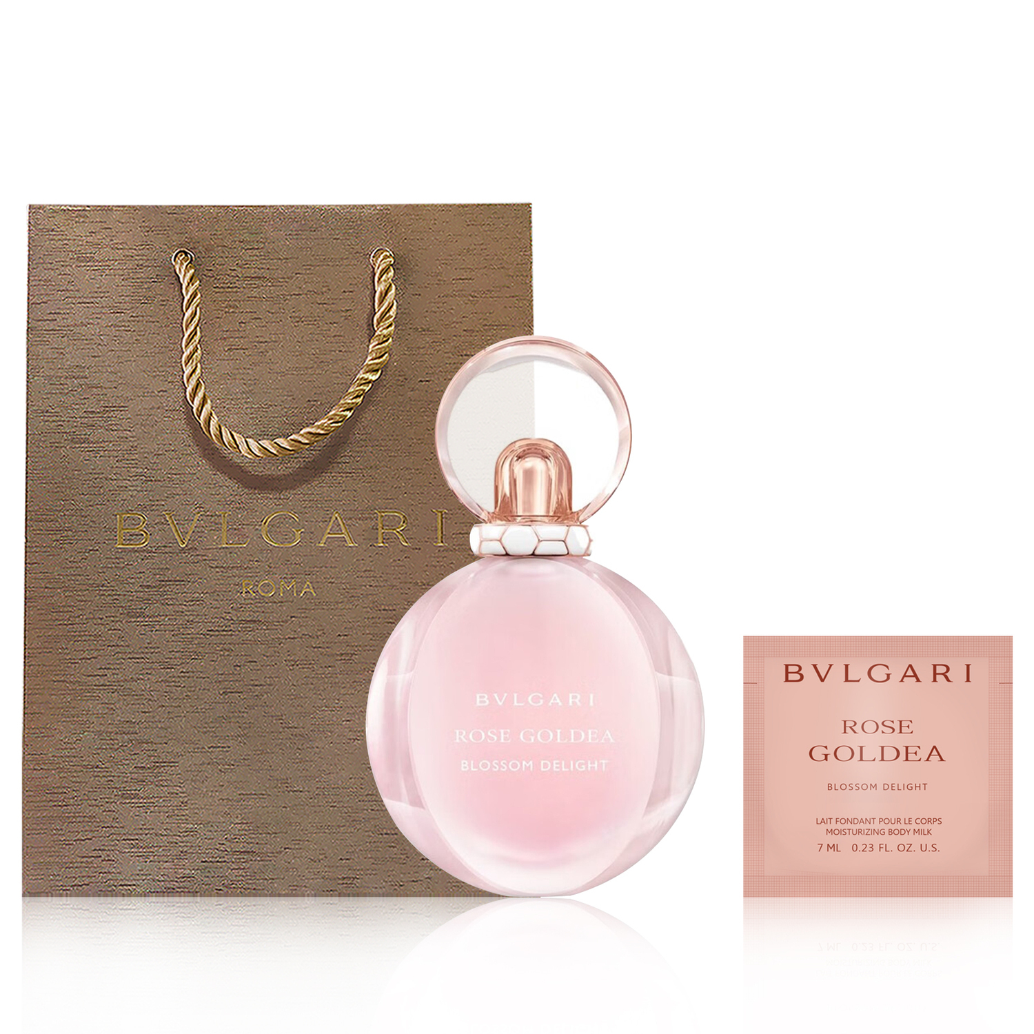 Парфюмерная вода Bvlgari Rose Goldea Blossom Delight и лосьон для тела, 75 мл + 7 мл — фото 4