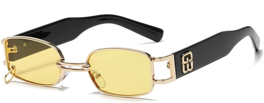 

Женские солнцезащитные очки маленького прямоугольного размера в стиле ретро-панк, прозрачные солнцезащитные очки для мужчин, защита от ультрафиолета UV400 generic, C1-6651