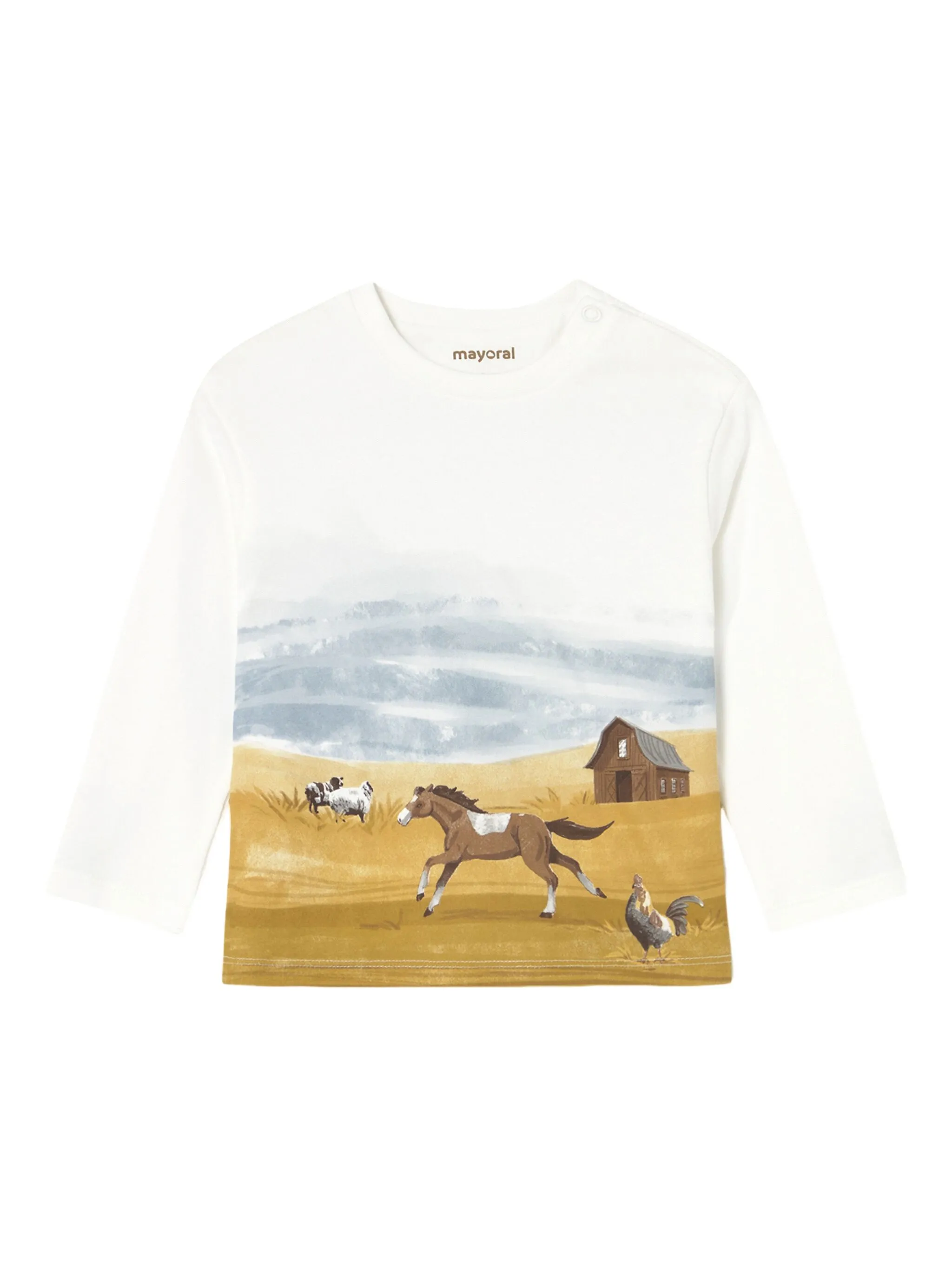 

Футболка с принтом Mayoral, белый