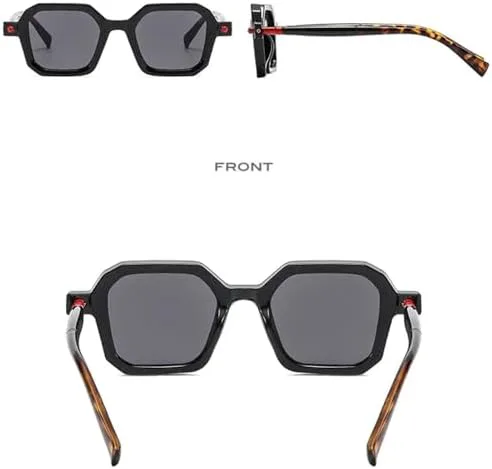 

Ретро-панк солнцезащитные очки 2027 года для женщин, градиентные линзы, защита от УФ-излучения UV400, для мужчин, с заклепками, прозрачная оправа MTZJH, 3