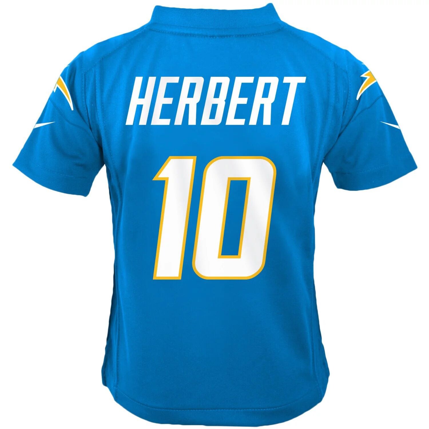 Джерси для дошкольников Nike Justin Herbert Powder Blue Los Angeles Chargers Game Джерси Nike — фото 3