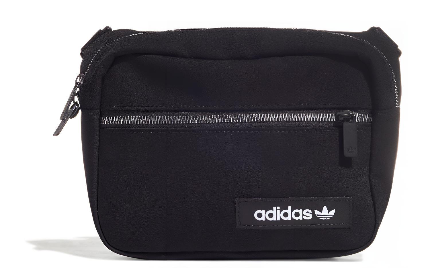 

Adidas Полиэстеровая спортивная сумка через плечо унисекс черная, Black