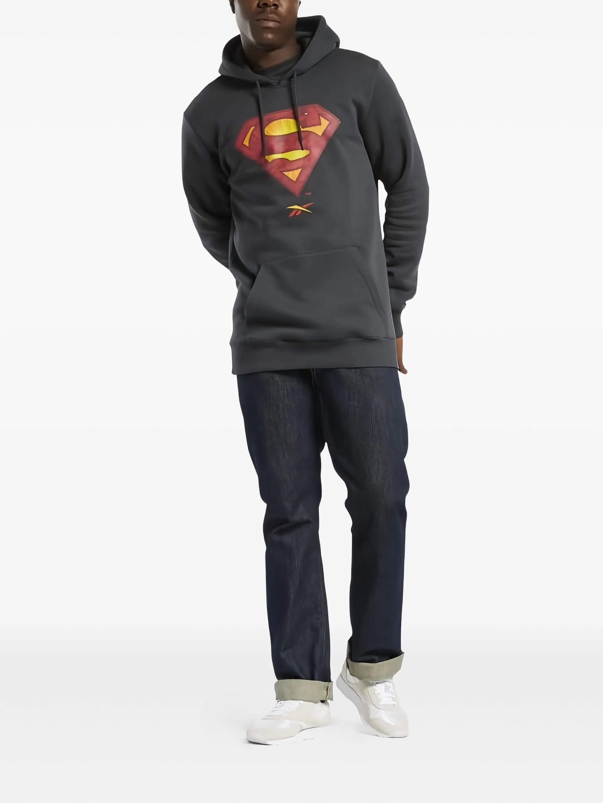 

Худи с логотипом Superman Adidas, черный