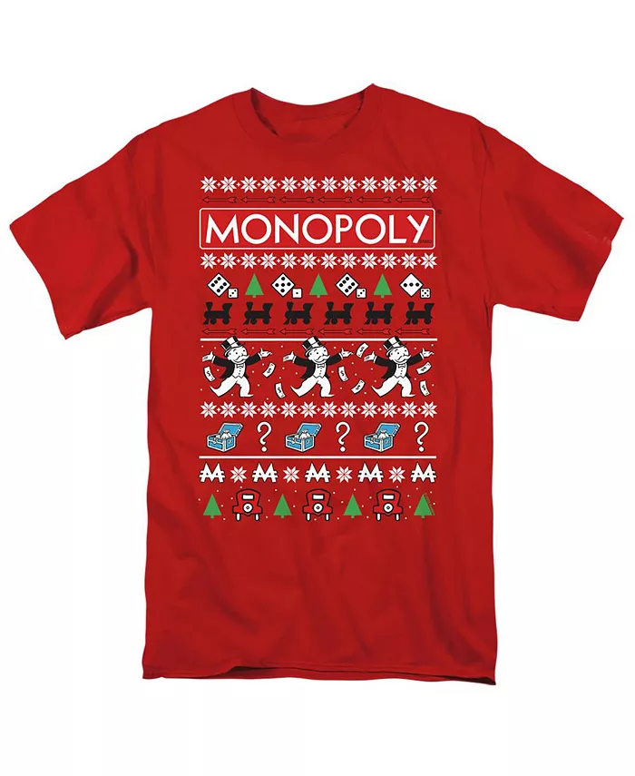 

Мужская футболка Icons Ugly Christmas Sweater Monopoly, красный