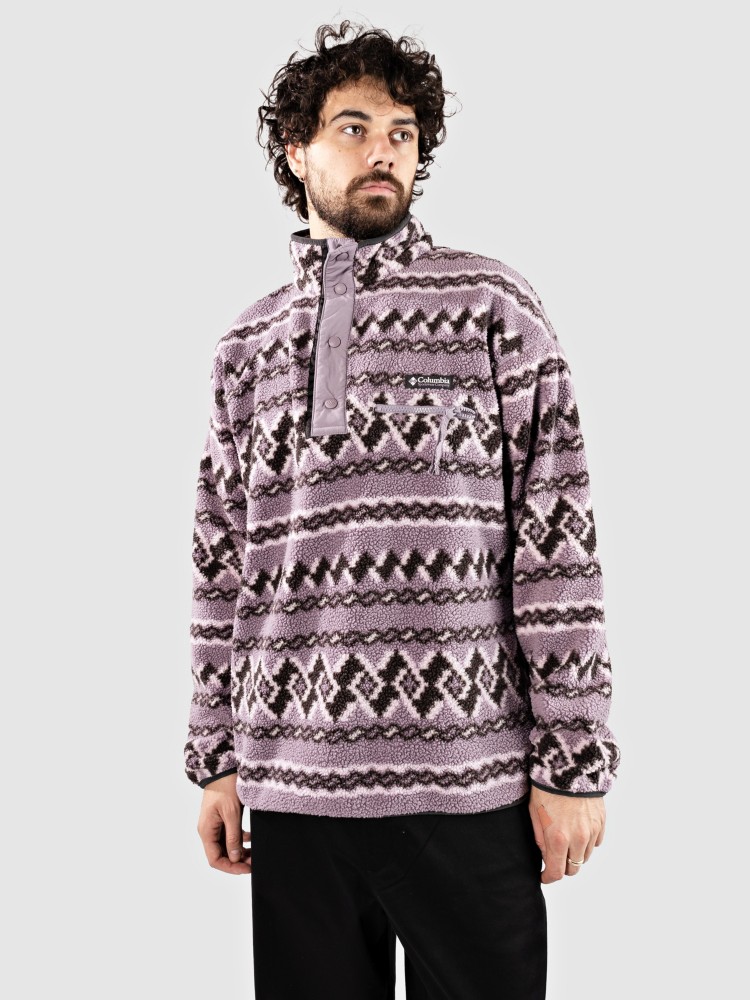 

Флисовый пуловер Columbia Helvetia II Printed Half Snap Fleece Half-Zip Fleece Pullover, shale purple knitknot