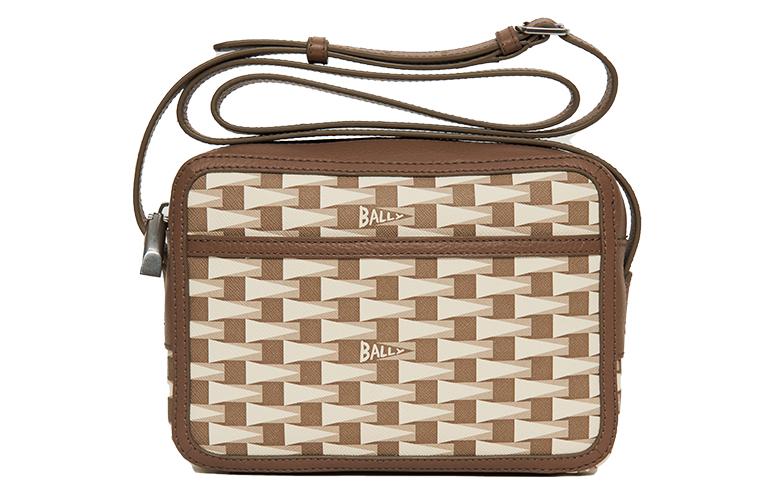 

BALLY Кожаная сумка для фотоаппарата через плечо, средний размер, мужская, коричневая