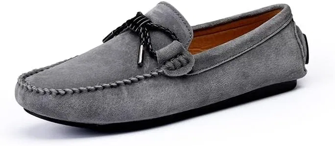 Лоферы мужские из замши, Moccasins, серый PUGHGAETZF