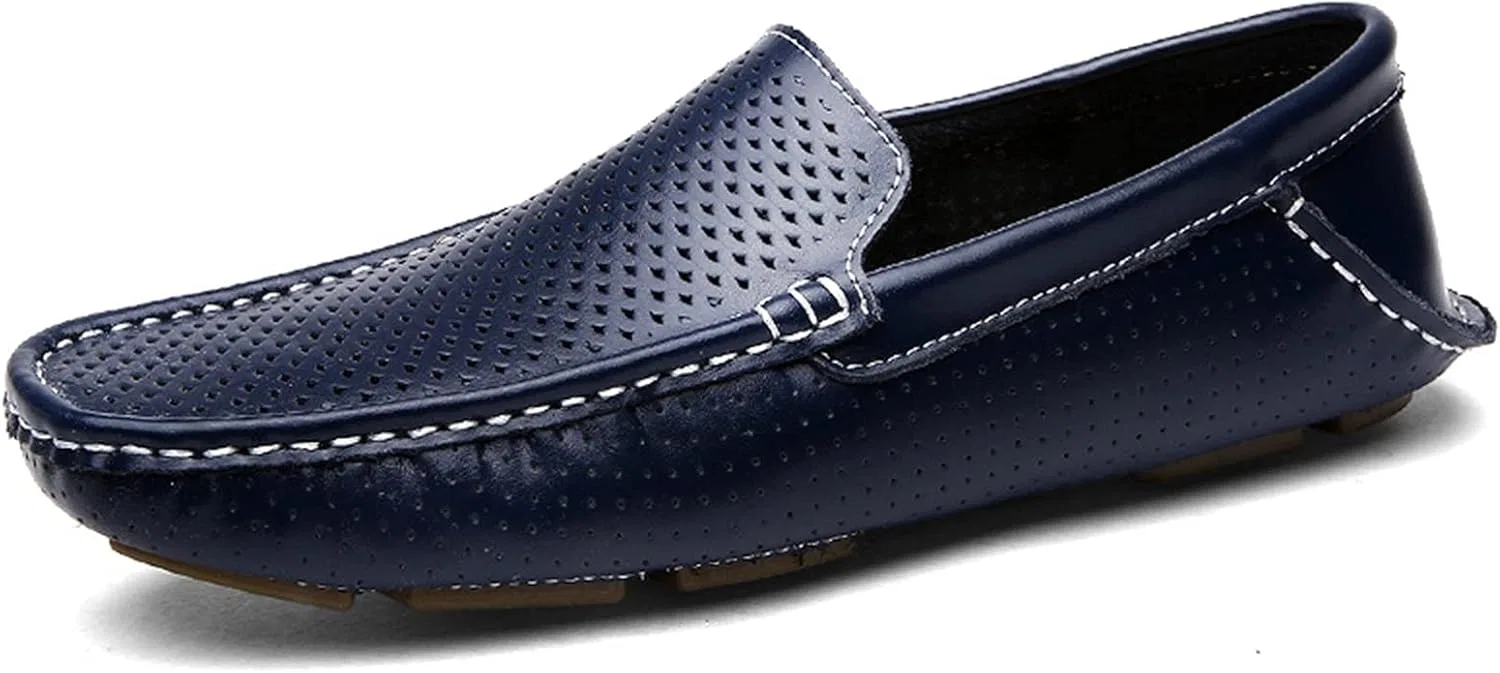 Лоферы мужские из натуральной кожи, WouND, Navy