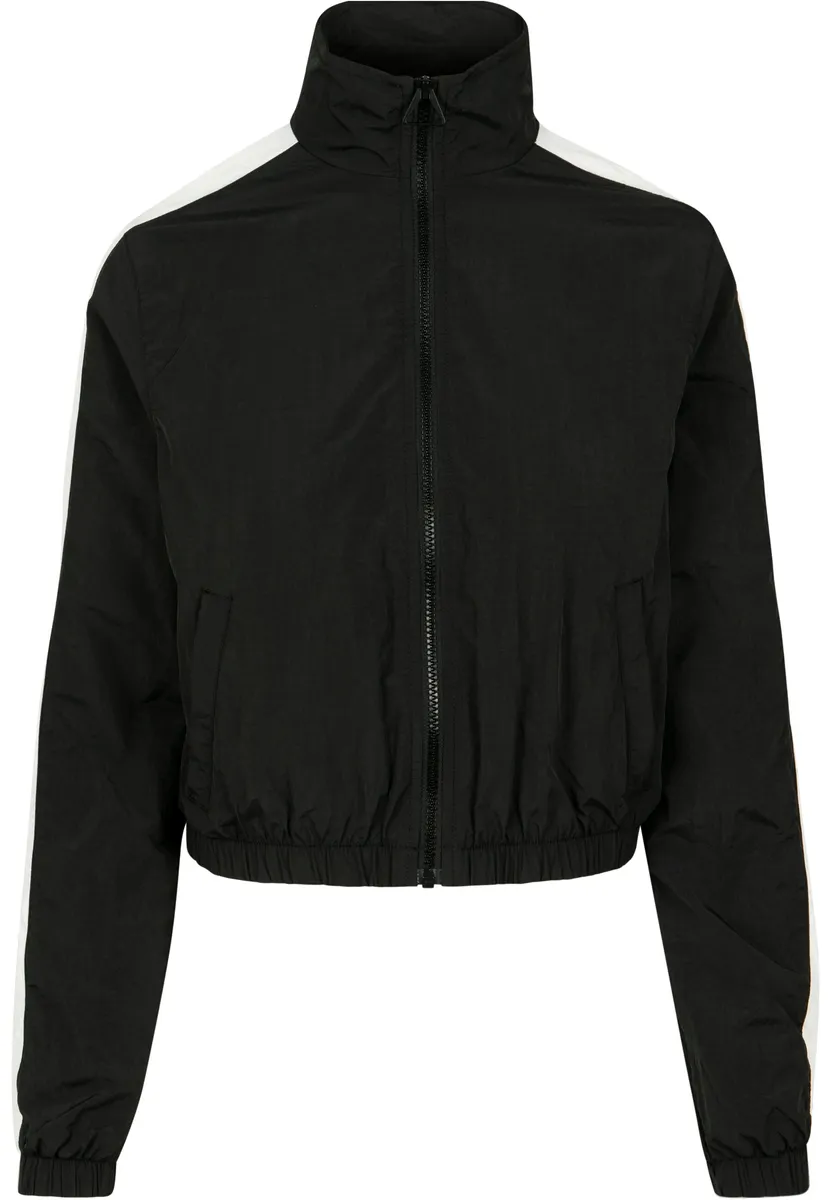 

Всепогодная куртка URBAN CLASSICS " Urban Classics Women's Ladies Short Striped Crinkle Track Jacket" (1 шт.), без капюшона, белый
