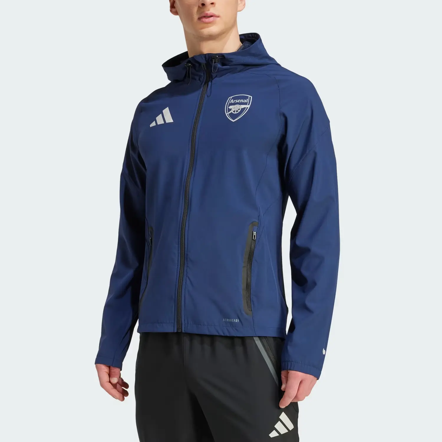 Футболка Arsenal Tiro 25 Competition Vis Tech Travel Adidas, темно-синий — фото 2