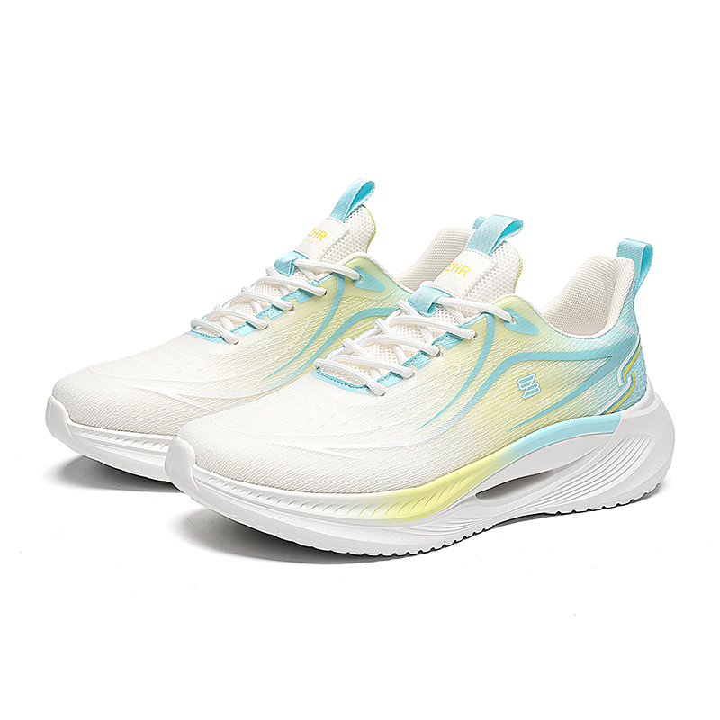 

ZHR Легкие повседневные кроссовки с амортизацией и отскоком низкие унисекс бело-зеленые [в стиле латексной воздушной подушки], цвет White Green[Latex Air Cushion Style]