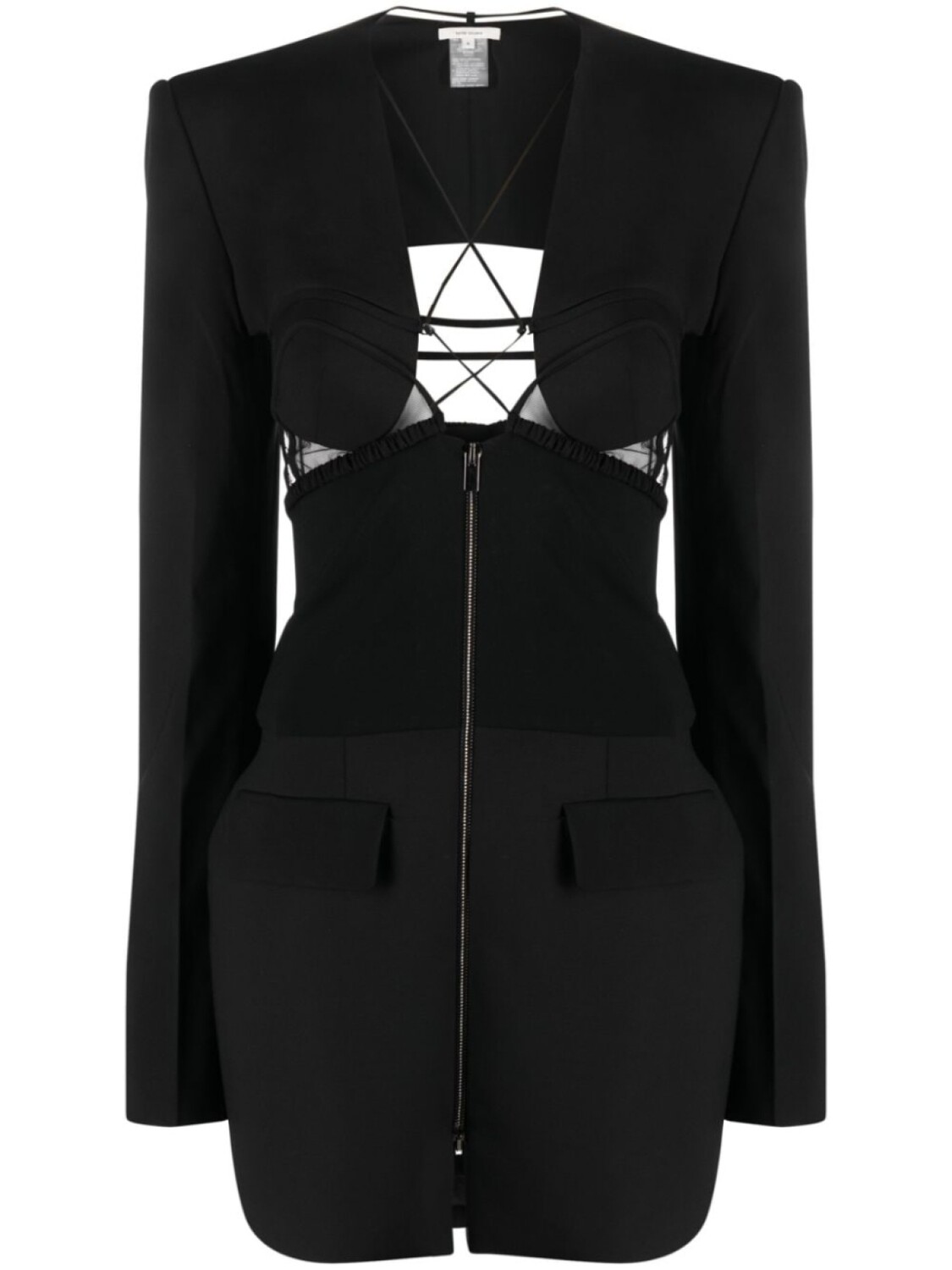 

Nensi Dojaka платье мини Hybrid Jacket, черный
