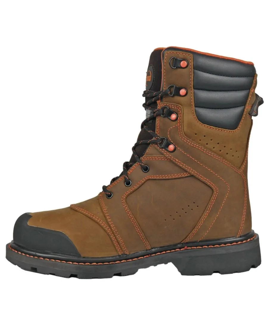 Мужские рабочие ботинки Clash с мягким носком и утеплителем Hoss Boot Company, коричневый with оранжевый accents — фото 4