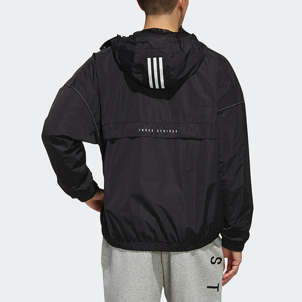 Куртка m s2s wv cl jkt sports hooded jacket black Adidas, черный — фото 4