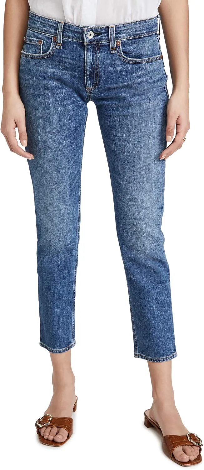 

rag & bone Женские джинсы Dre Low Rise Slim Boyfriend