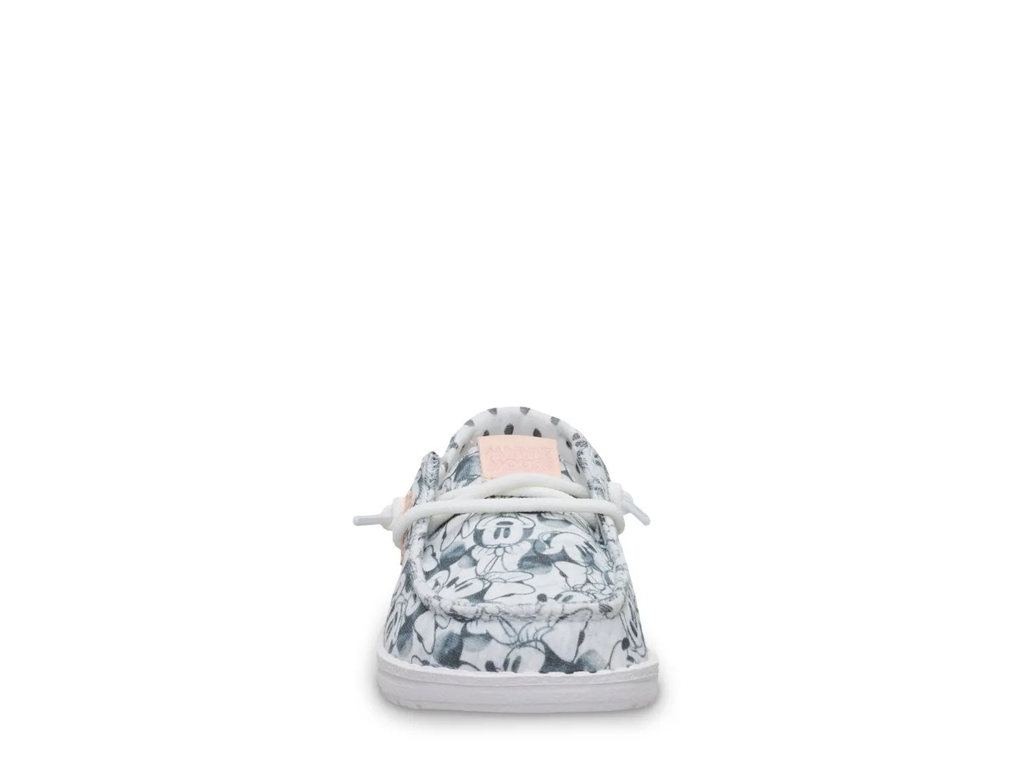 Слипоны HEYDUDE Minnie Mouse Wendy Slip-On - Toddler, серый/розовый — фото 2