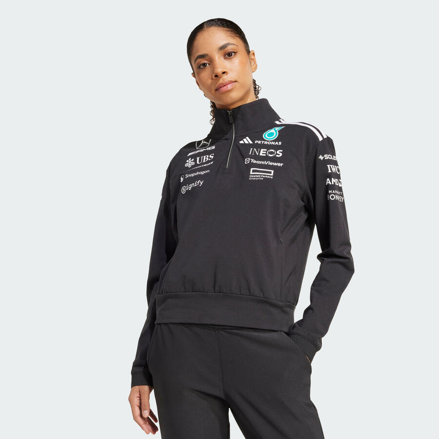 

ADIDAS Футболка-тройка MERCEDES - AMG PETRONAS FORMULA 1 TEAM на молнии