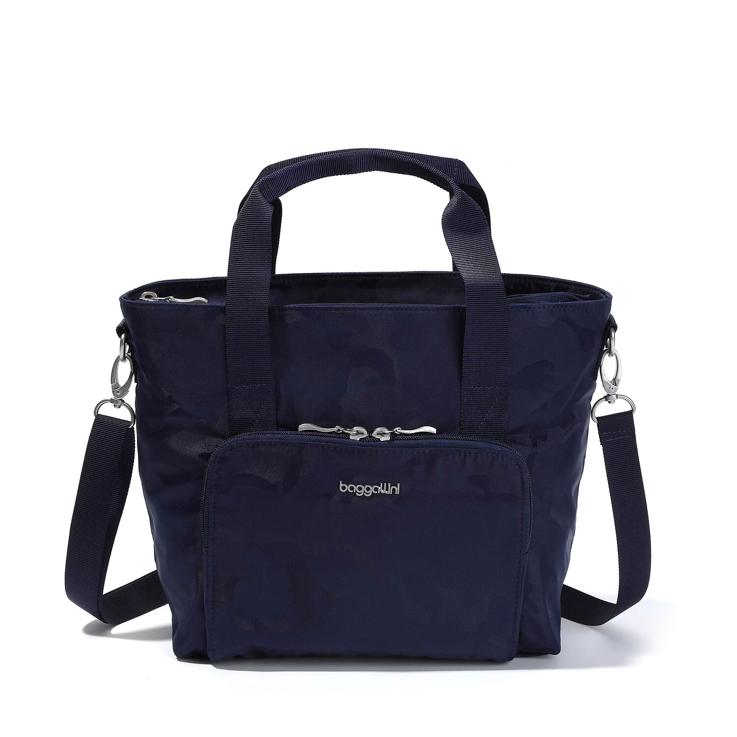 

Baggallini Женская сумка через плечо Avenue Satchel, цвет Navy Camo Jacquard