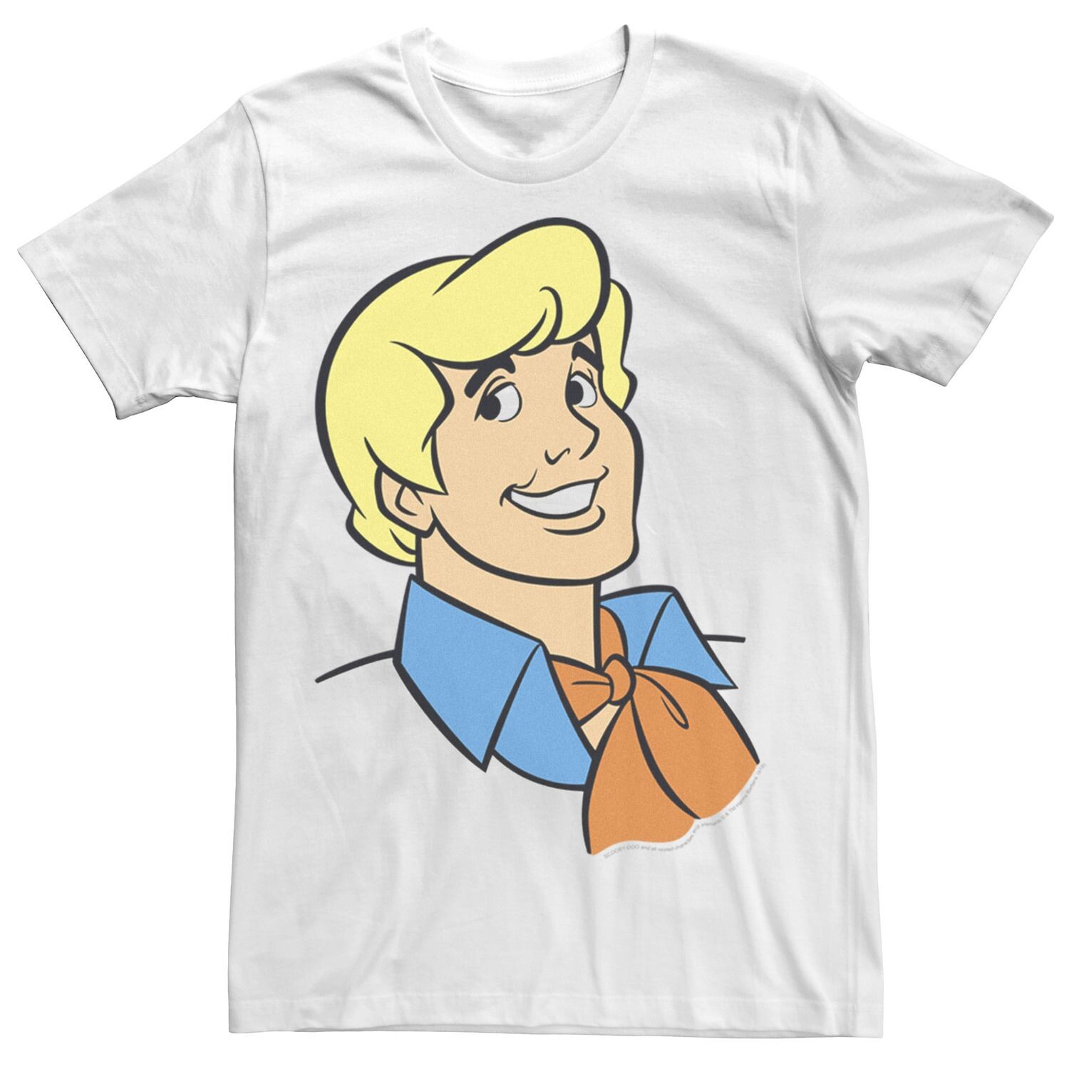

Мужская футболка Scooby-Doo Fred с большим лицом Licensed Character, белый