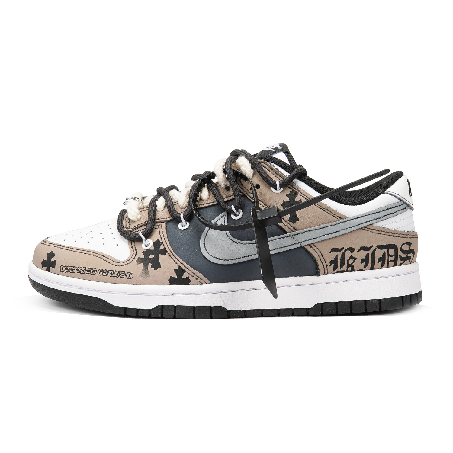 

Кроссовки Nike Dunk Skateboard Shoes Women's Low-Top Black White, Черный, Кроссовки Nike Dunk Skateboard Shoes Women's Low-Top Black White