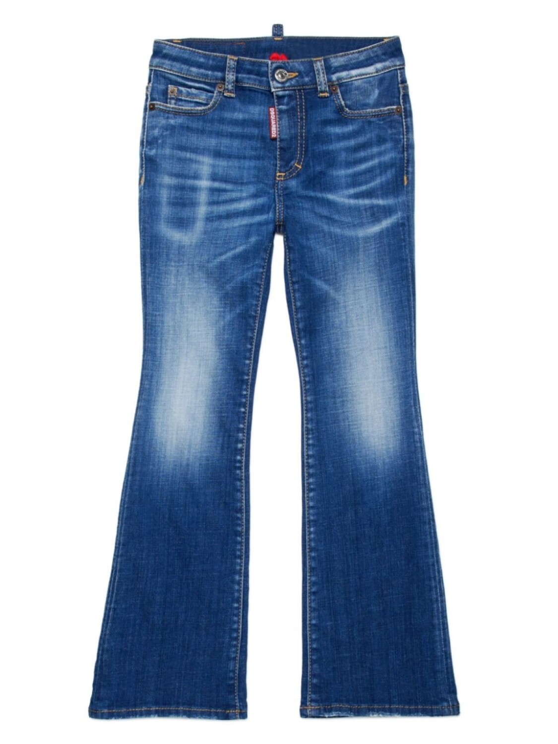 

DSQUARED2 KIDS расклешенные джинсы средней посадки, синий