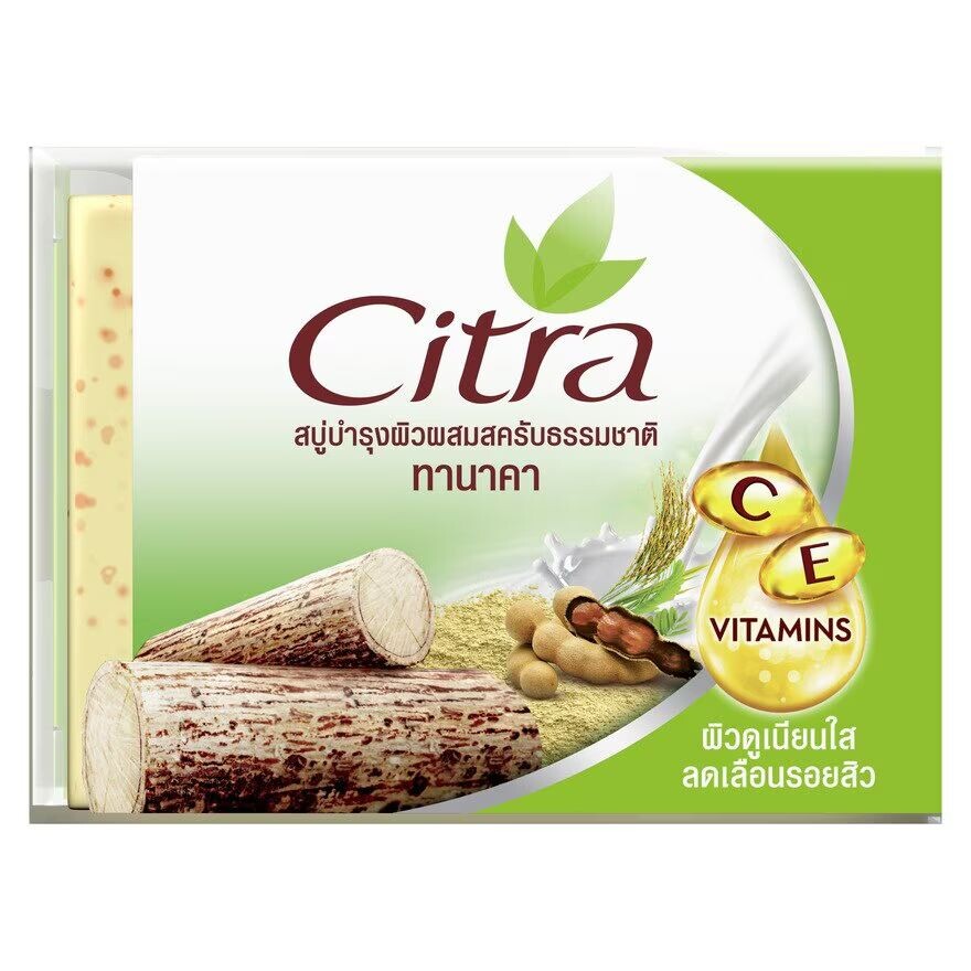 

Citra Кусковое мыло Thanaka Осветляющий скраб 110 г, Green